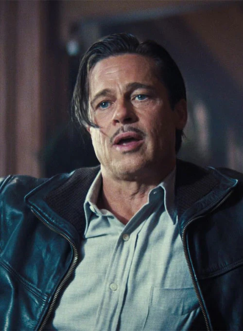 Brad Pitt Babylon Leather Jacket - Image 3