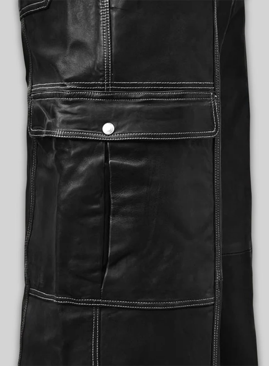 Cargo Culottes Leather Palazzo - Image 4