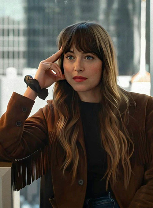 Dakota Johnson The High Note Suede Leather Jacket - Image 3