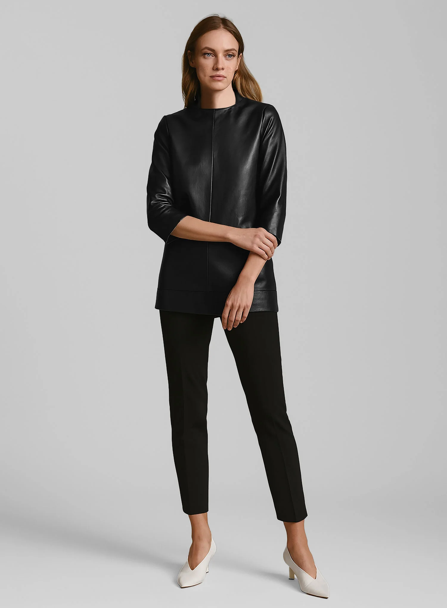 Emma Stone Leather Top - Image 3