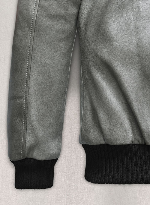 Harbor Gray Kendall Jenner Leather Jacket # 1 - Image 5