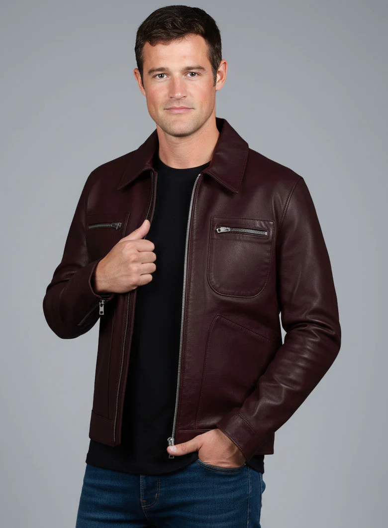 Jake Picking Leather Jacket - Image 4