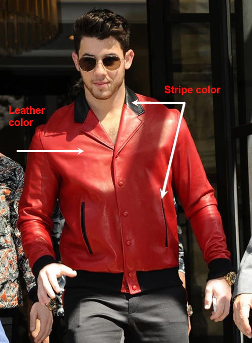 Nick Jonas Leather Jacket - Image 3