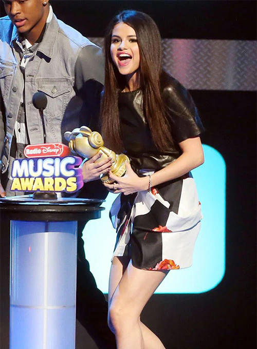 Selena Gomez Leather Top - Image 3