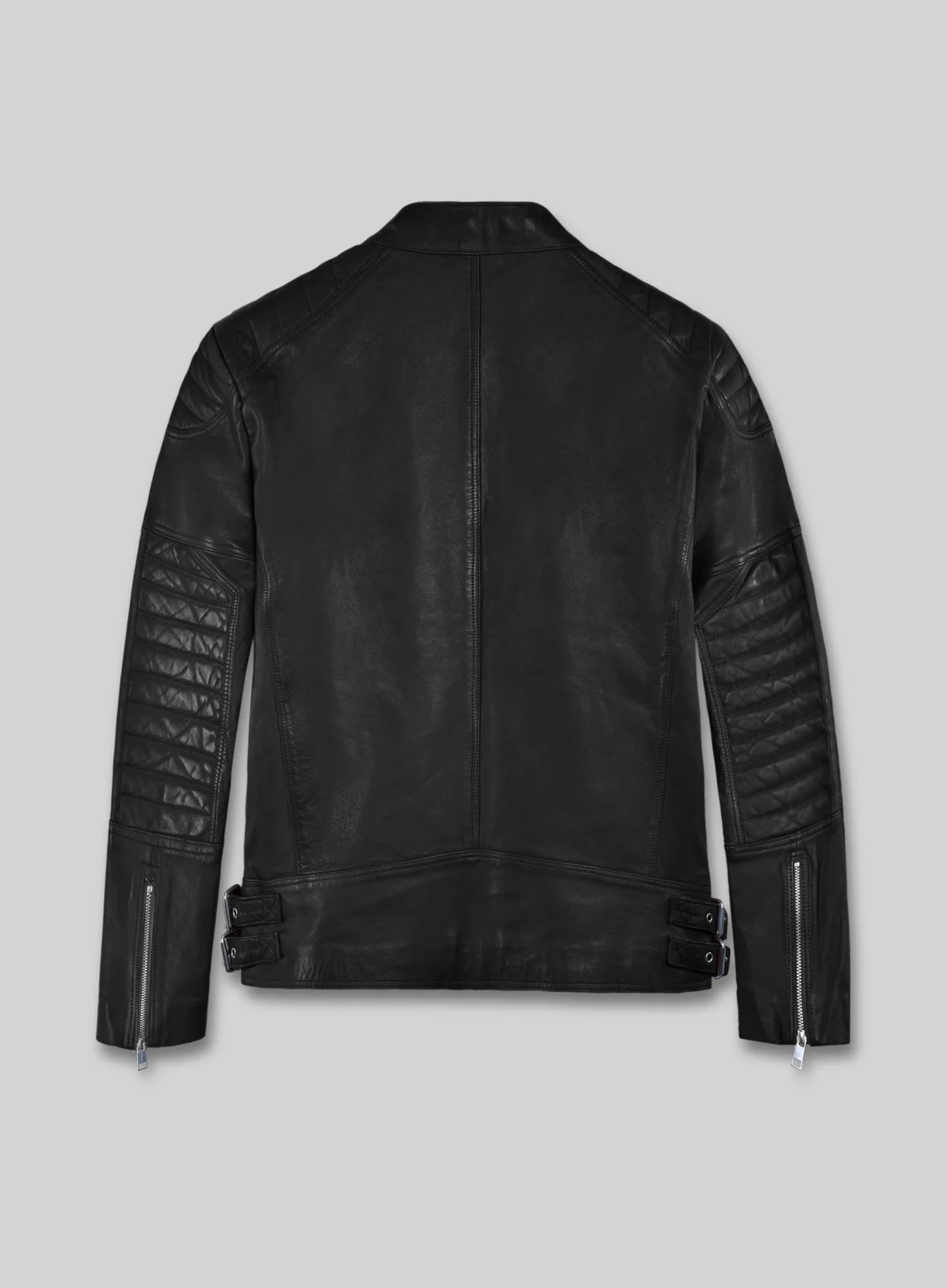 Shotgun Black Moto Leather Jacket - Image 3