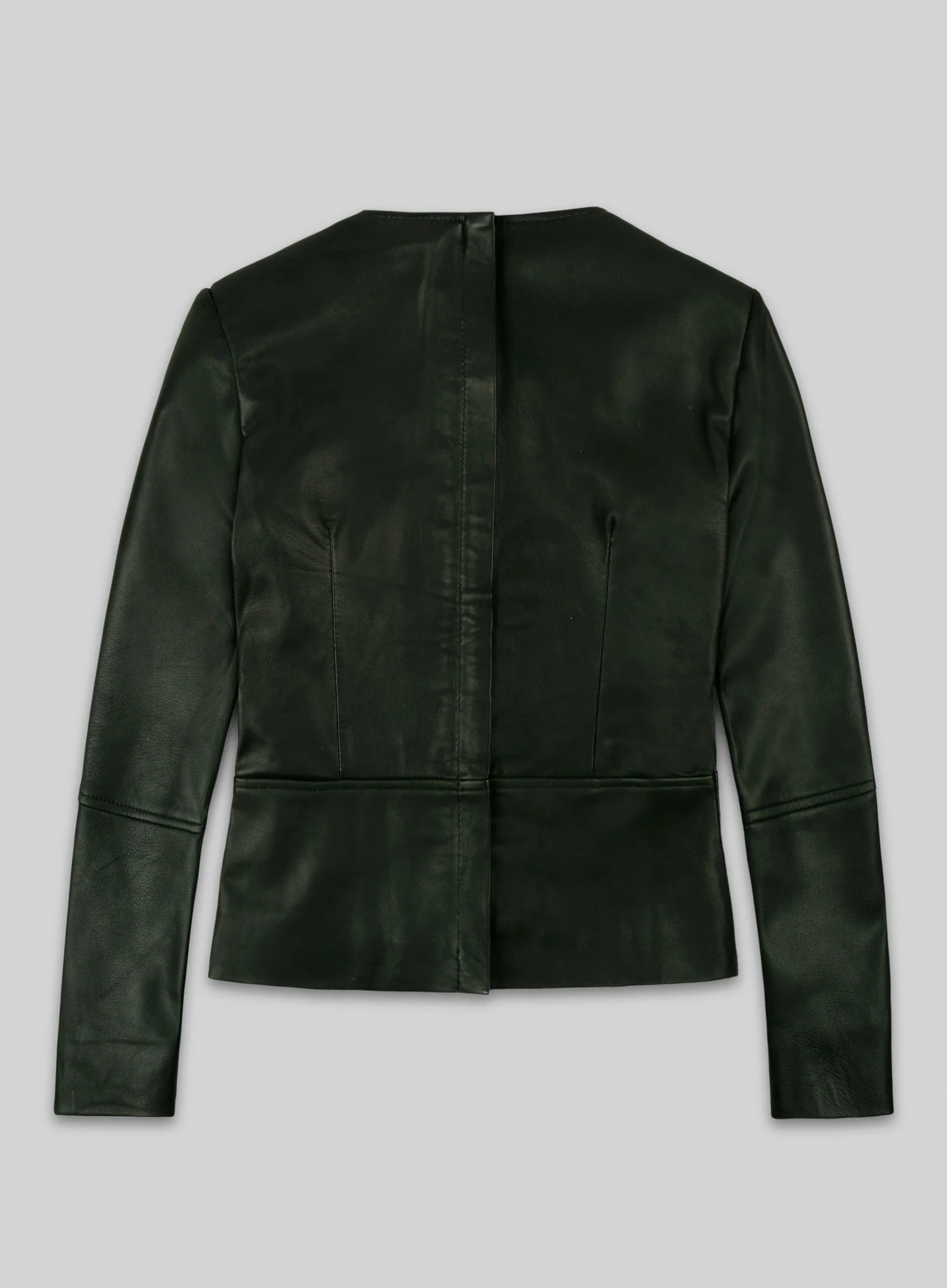 Soft Deep Olive Leather Top Style # 63 - Image 3