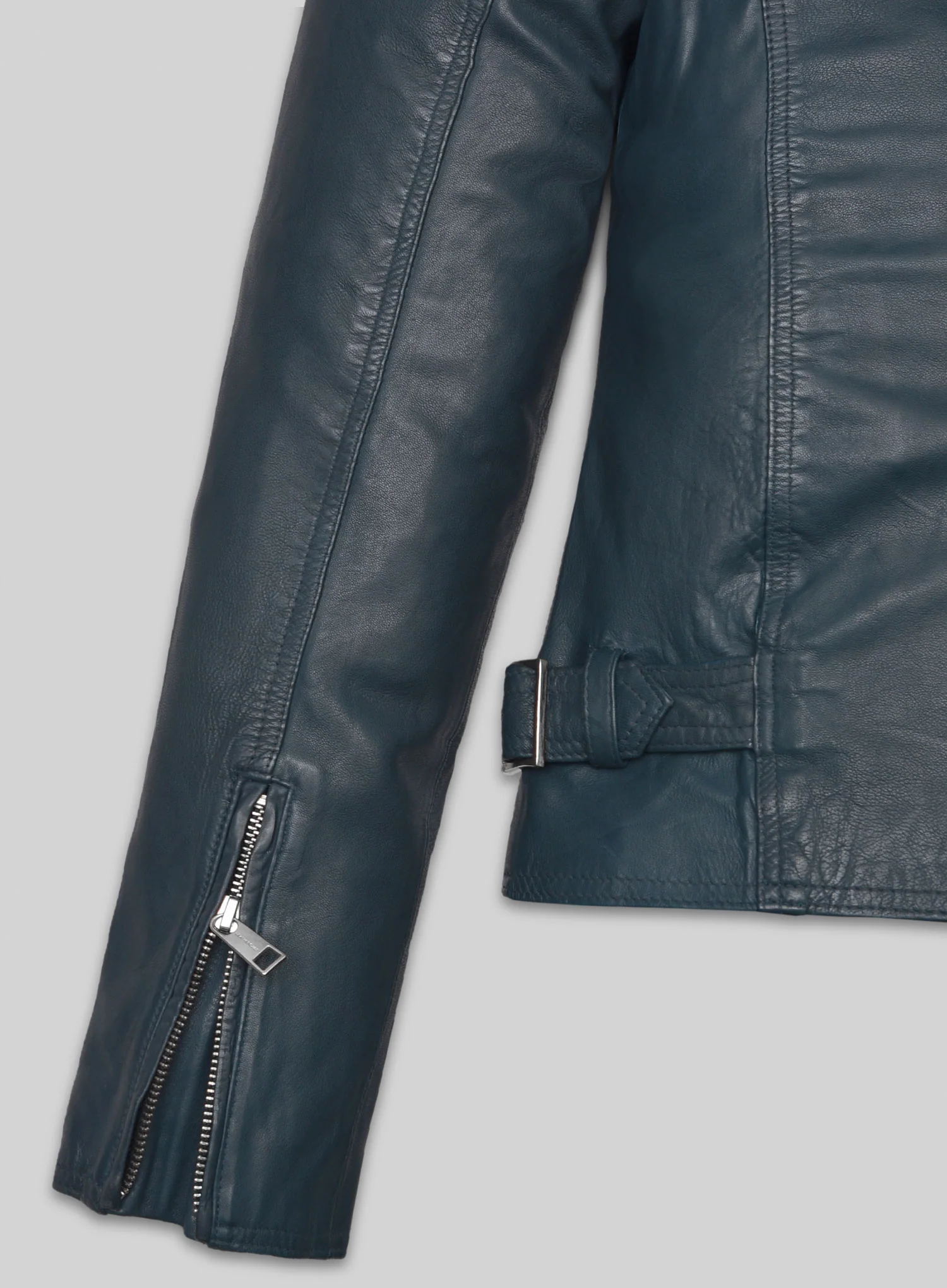 Soft Winsor Blue Washed & Wax Leather Jacket # 267 - Image 6