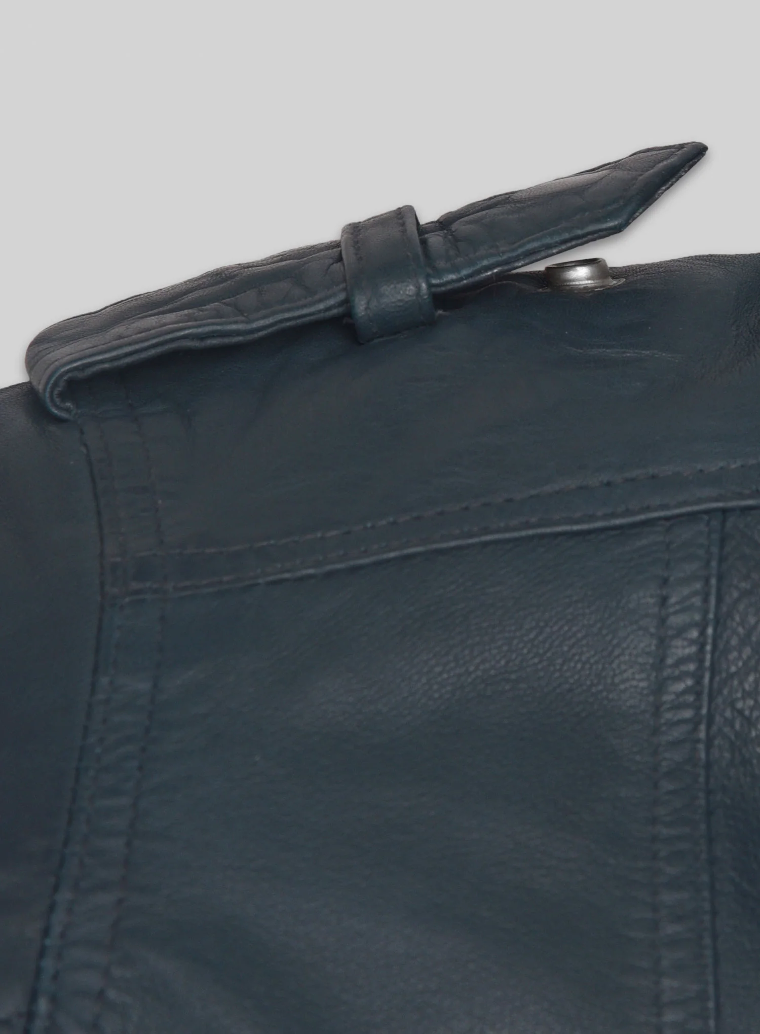 Soft Winsor Blue Washed & Wax Leather Jacket # 267 - Image 7