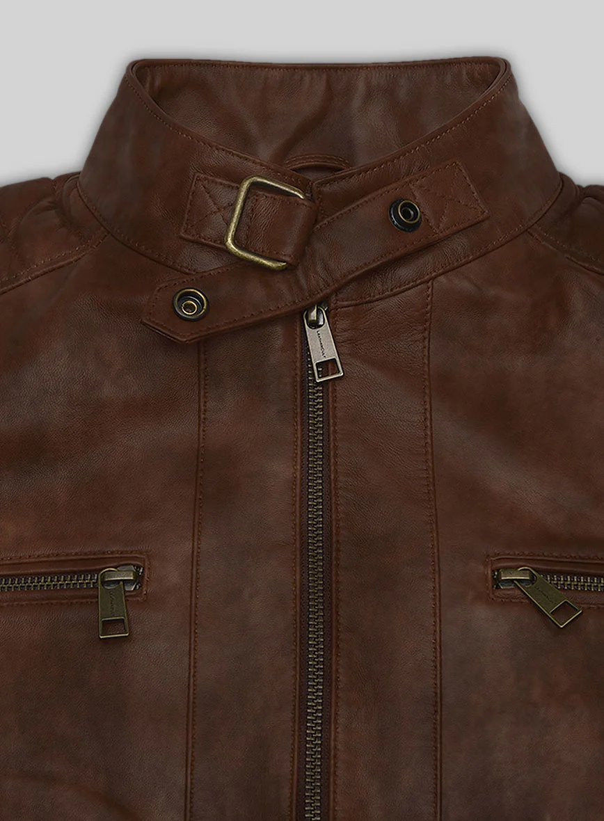 Spanish Brown Andrew Tate Leather Jacket - Image 4