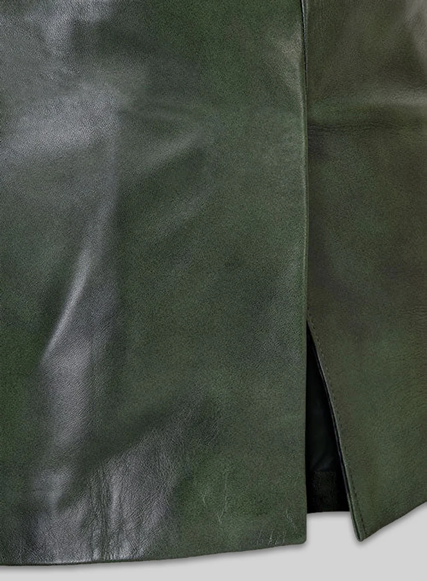 Spanish Green Leather Blazer - Image 5