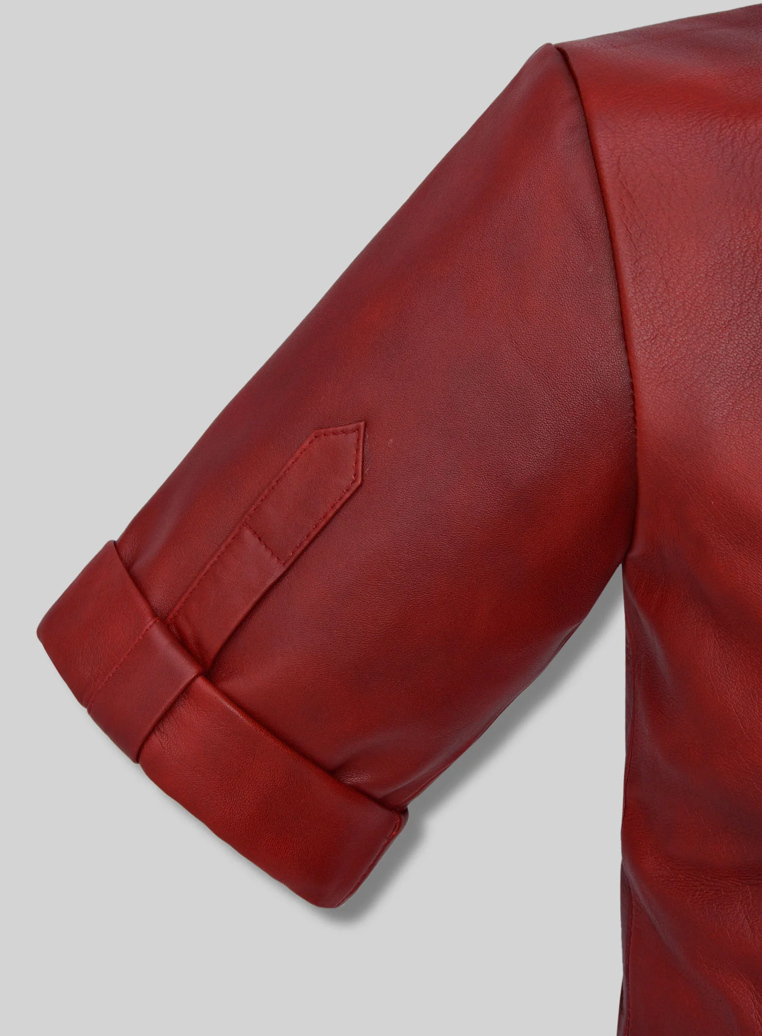 Spanish Red Leather Top Style # 57 - Image 6