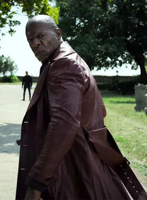 Terry Crews The Killer Game Leather Long Coat - Image 3