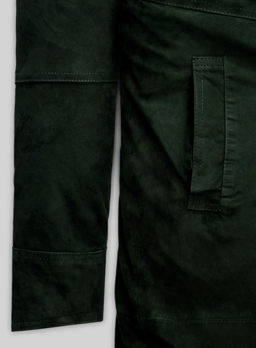 Timber Green Suede Ryan Gosling Blade Runner 2049 Long Coat - Image 3