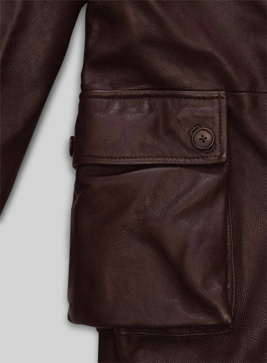 Thick Goat Brown Washed & Wax Tom Hardy Trench Coat - Image 3