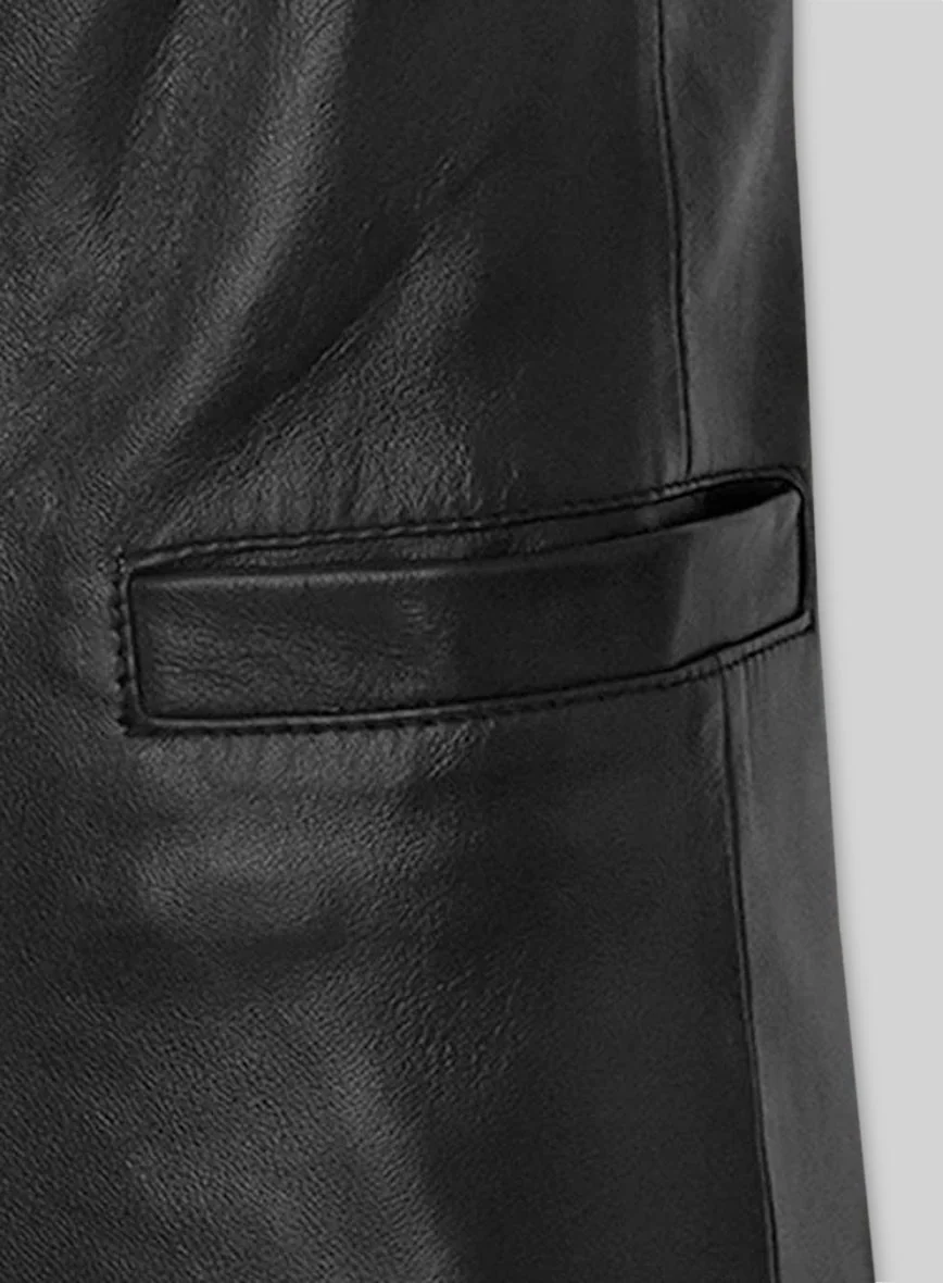 Tupac Suspender Leather Vest - Image 3