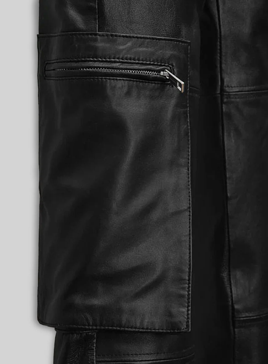Urban Explorer Leather Cargo Pants - Image 3