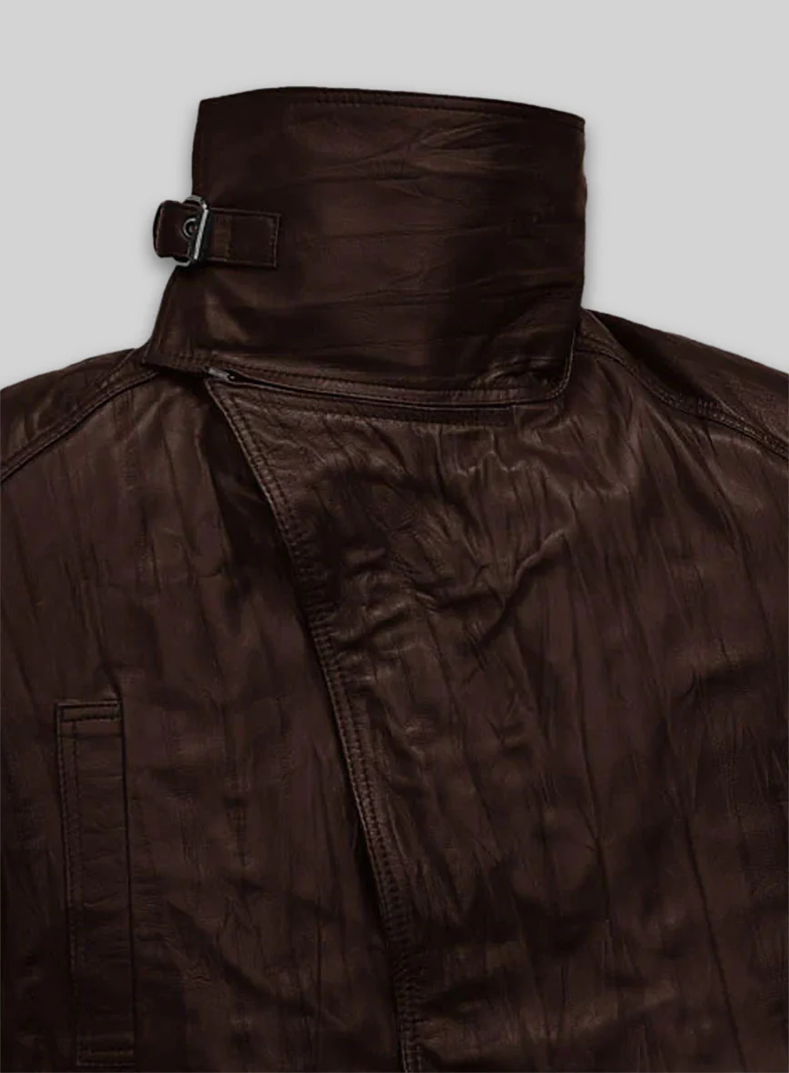 Wrinkled Brown Ryan Gosling Blade Runner 2049 Long Coat - Image 3