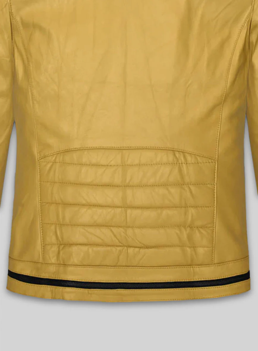 Yellow Andrew Tate Leather Jacket - Image 7